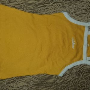 Yellow Hollister high neck tank